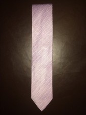 CRAVATTA TIE NECKTIE - OVIESSE - VIOLA CHIARO LILLA - TINTA UNITA - 100% SETA