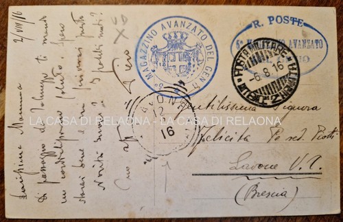Wwi posta militare - militare, tolmezzo