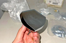 2 Pezzi Pomolo Pomello Porta su Rosetta Onda Ø 70 mm Finitura Cromo Satinato