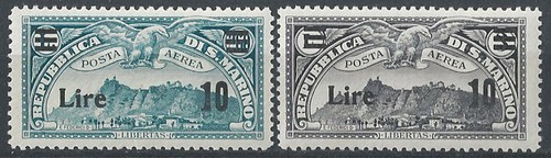 1942 san marino - optd, lire
