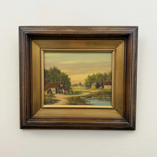 Raffinato paesaggio dipinto - raffinato,