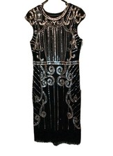 Abito da performance gonna da ballo look vintage unico. Zise nera L grande 