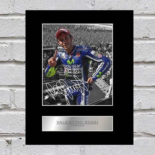 Valentino rossi signed mounted - rossi,