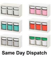 NUOVO IKEA TROFAST combinazione di stoccaggio per bambini con scatole per giocattoli e cose