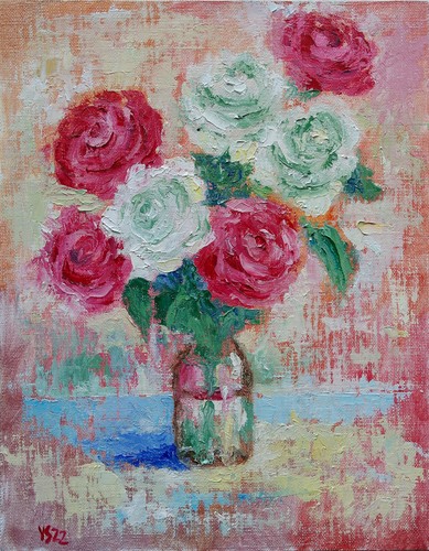 Fiori rose impasto originale - impasto,