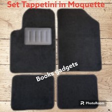 Per Alfa Romeo 156 dal 1997-2003 Set Tappetini Moquette Adattabili C/Battitacco