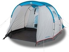 Decathlon Arpenaz Waterproof Family Camping Tent, Light Gray, 4 Person, 2611395