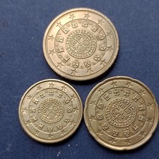 PORTOGALLO 10 20 50 CENT  2002