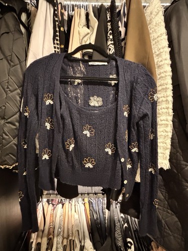 Zara set cardigan cami donna - e,