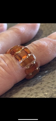 Anello anelli ambra baltica - anelli,