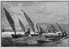 CANOE SAILING RACE AT THE