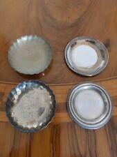 Lotto 4 piattini in argento 800 XX secolo