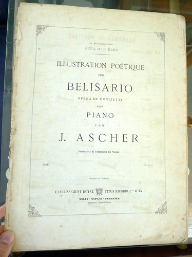 Spartito antico pianoforte - antico,