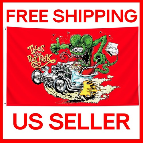 Rat fink bandiera corsa - fink,