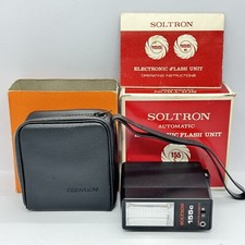 Flash elettronico universale Hotshoe Flash SOLTRON 155C + SCATOLA/CUSTODIA/ISTRUZIONI