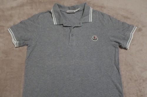 Moncler boys gray pique - moncler, polo