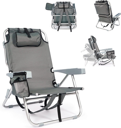Sedia mare pieghevole zaino - sedia,
