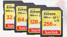 SanDisk Extreme Scheda SD 32GB 64GB 128GB SDXC Klass 10 Scheda di Memoria Card