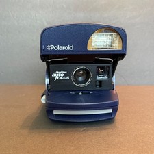 Polaroid One Step Auto Focus Instant 600 fotocamera pellicola blu navy TESTATA