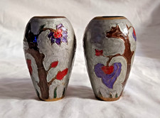 Vintage Coppia di Vasi Cinesi
