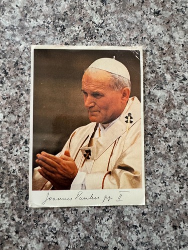 Cartolina papa giovanni paolo - papa,