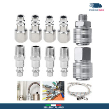 10 Pezzi Raccordi Rapidi Aria Compressa, Attacchi Connettori per Tubo 🚚🇮🇹