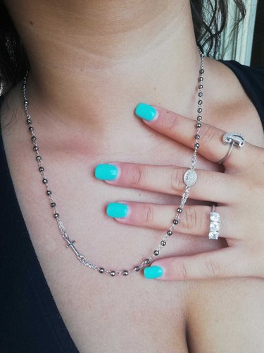 Collana rosario argento - rosario, in