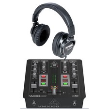 Behringer VMX100USB + hD-2000 Black-Set - Set mixer per DJ