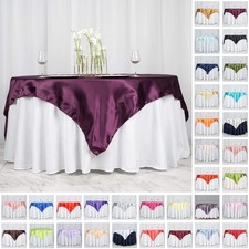 Satin square 72x72 - satin, table