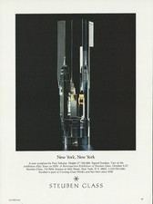 Pubblicità Pubblicità Stampa Originale STEUBEN GLASS 1984