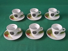 SET 6 TAZZINE + 6 PIATTINI DA CAFFÈ LAVAZZA RESERVA DE TIERRA ALTECO. CB69/CB76