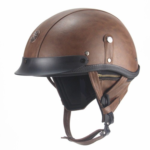 Dot marrone moto mezzo - dot, casco