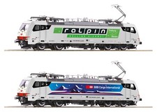 ROCO 7500035 186 909  SBB Cargo / Ralpin / Akiem grigio chiaro, fiancate diverse