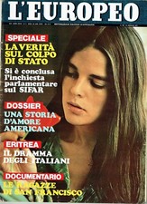 EUROPEO 1971/3=ALI MACGRAW=PITCAIRN=IGNAZIO GIUNTI=SONNY LISTON=MAMBOR TACCHI