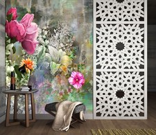 Carta da parati 3D fiori