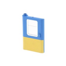 1X Lego Door 1X4X5 Blue Yellow