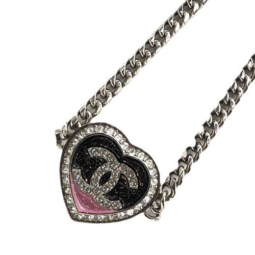 Collana cuore logo chanel - collana,