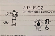 Delta Cassidy 797LF-CZ vaso bagno lavandino rubinetto alzatina bronzo champagne NUOVO