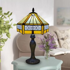 Tiffany style table lamp - table,