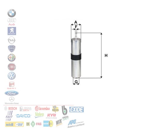 Filtro carburante bmw - carburante,
