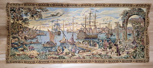 Arazzo porto commerciale - , di