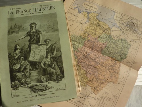 France illustrée malte brun - illustrée,