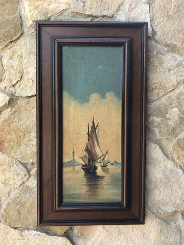 Quadro antico marina di - quadro,