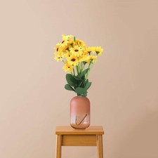 Mazzo di Fiori Finti 24 Teste Girasoli Artificiali per Decorazione Festa