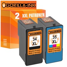 2 cartucce stampante per Lexmark 34 XL e 35 XL X4550 X5200 X5210 X5250 X5260 X5270