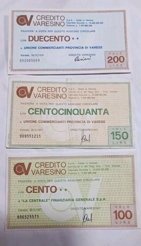 Mini assegni credito varesino - mini,