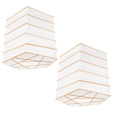  2 Pcs Paralume in Carta Di