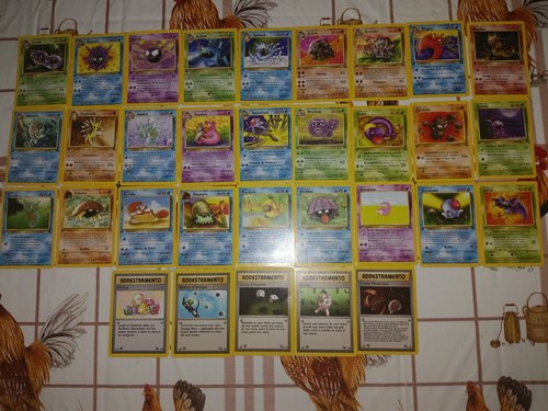 Lotto carte pokemon set - set, fossil