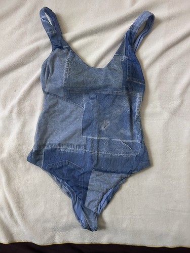Costume intero effetto jeans