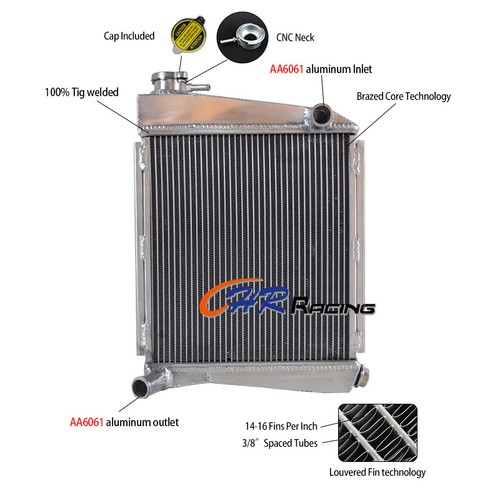 Aluminum radiator for - radiator,